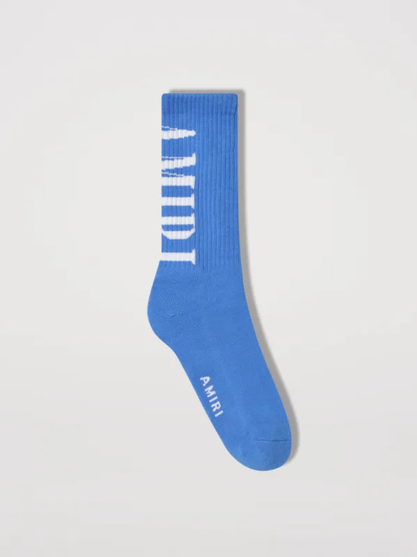 AMIRI CORE LOGO SOCK - CAROLINA BLUE sold by AMIRI