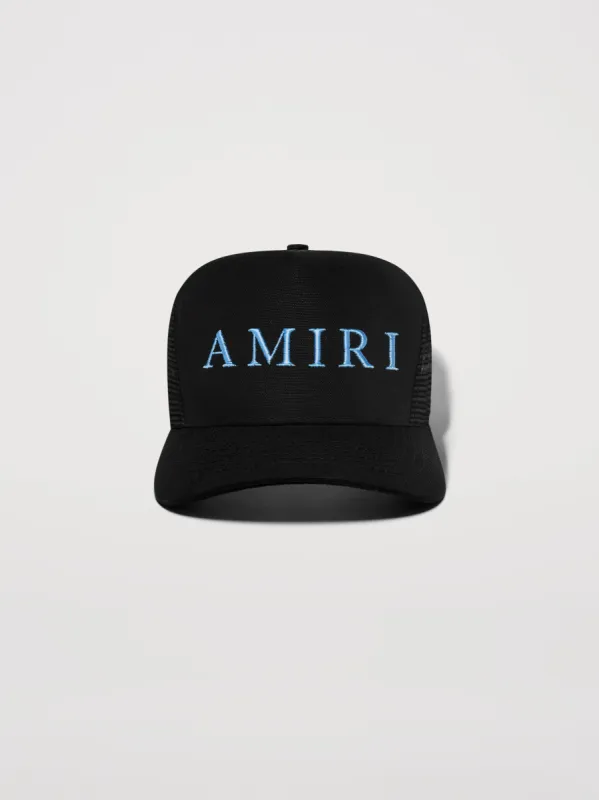 AMIRI TRUCKER - BLACK _CAROLINA BLUE sold by AMIRI