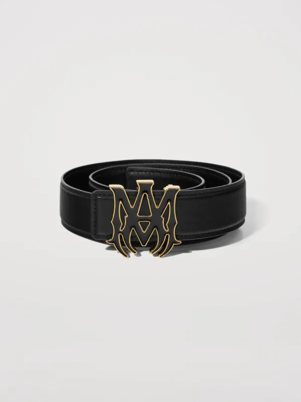 "MA" 4CM BELT - BLACK sold by AMIRI