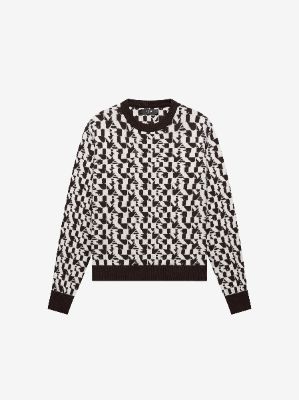 AMIRI CREW - BROWN / ALABASTER made by AMIRI