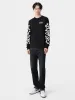 BONES STACKED LONG SLEEVE TEE - Black sold by AMIRI
