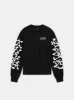 BONES STACKED LONG SLEEVE TEE - Black sold by AMIRI