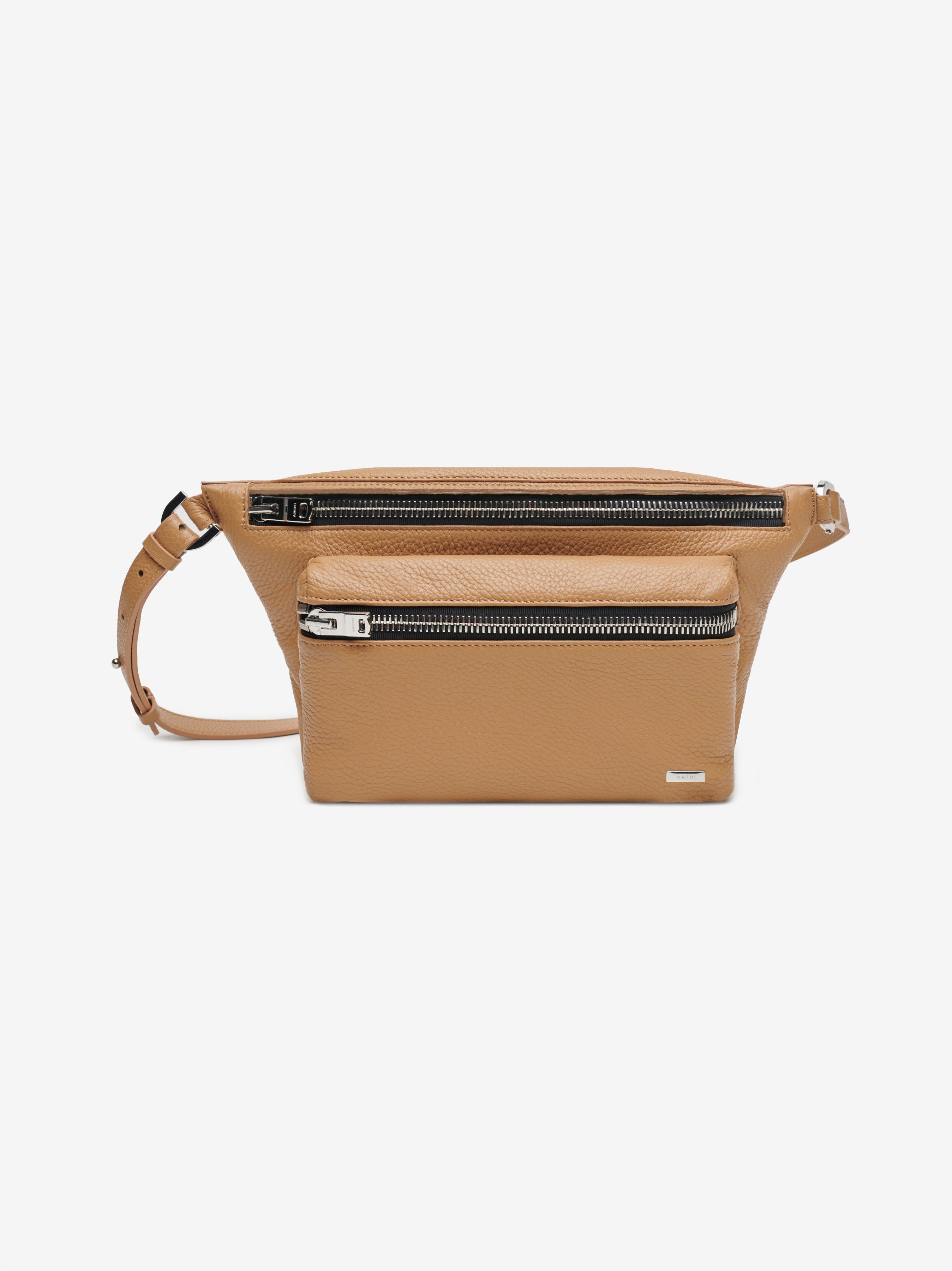LEATHER BUMBAG - OATMEAL sold by AMIRI