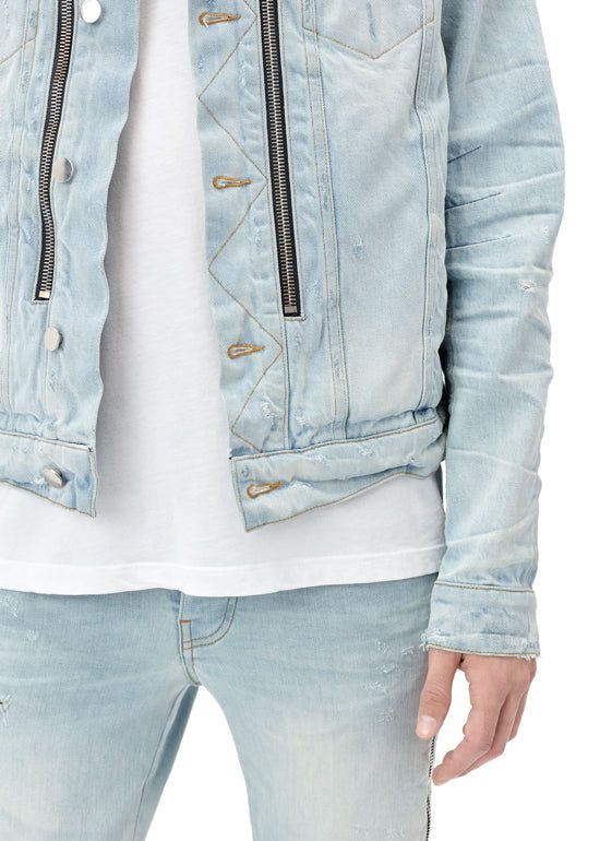 Bandana MX2 Trucker Jacket - Light Indigo sold by AMIRI product image thumbnail 3