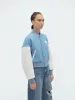 WOMEN - STARS VARSITY JACKET - Air Blue sold by AMIRI