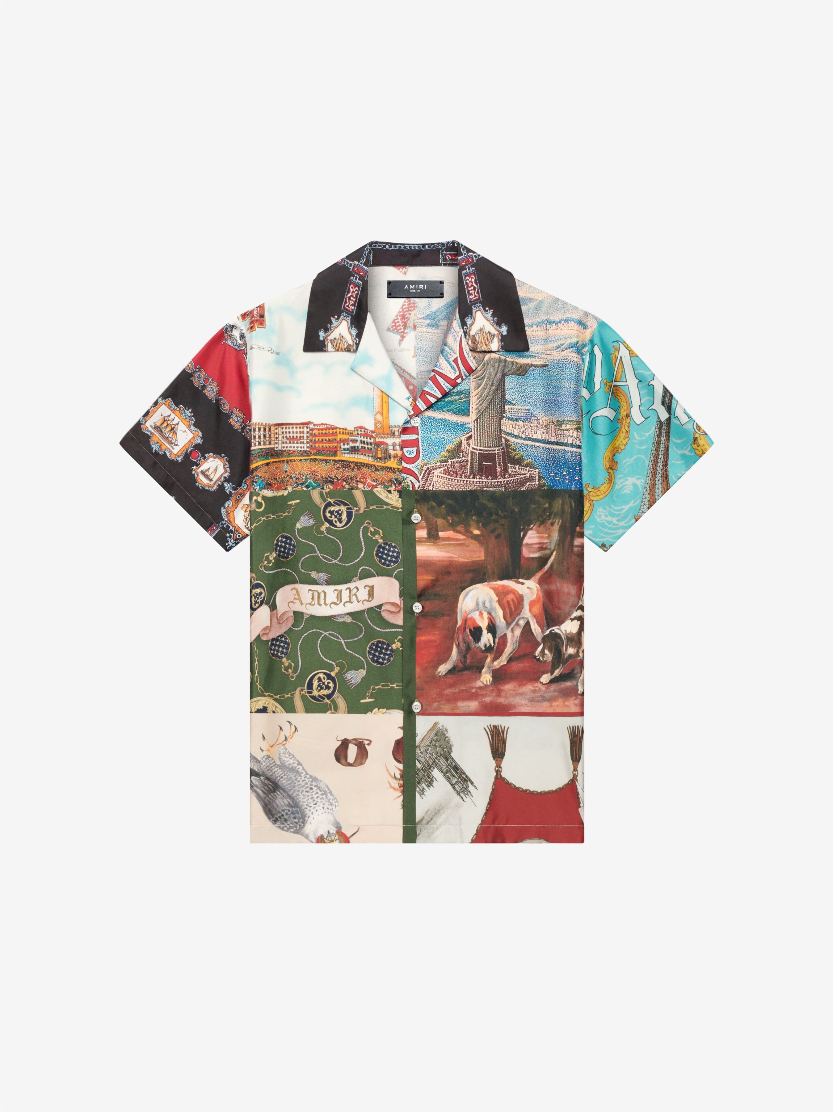 Souvenir Patchwork SS Shirt - Multi-Color sold by AMIRI