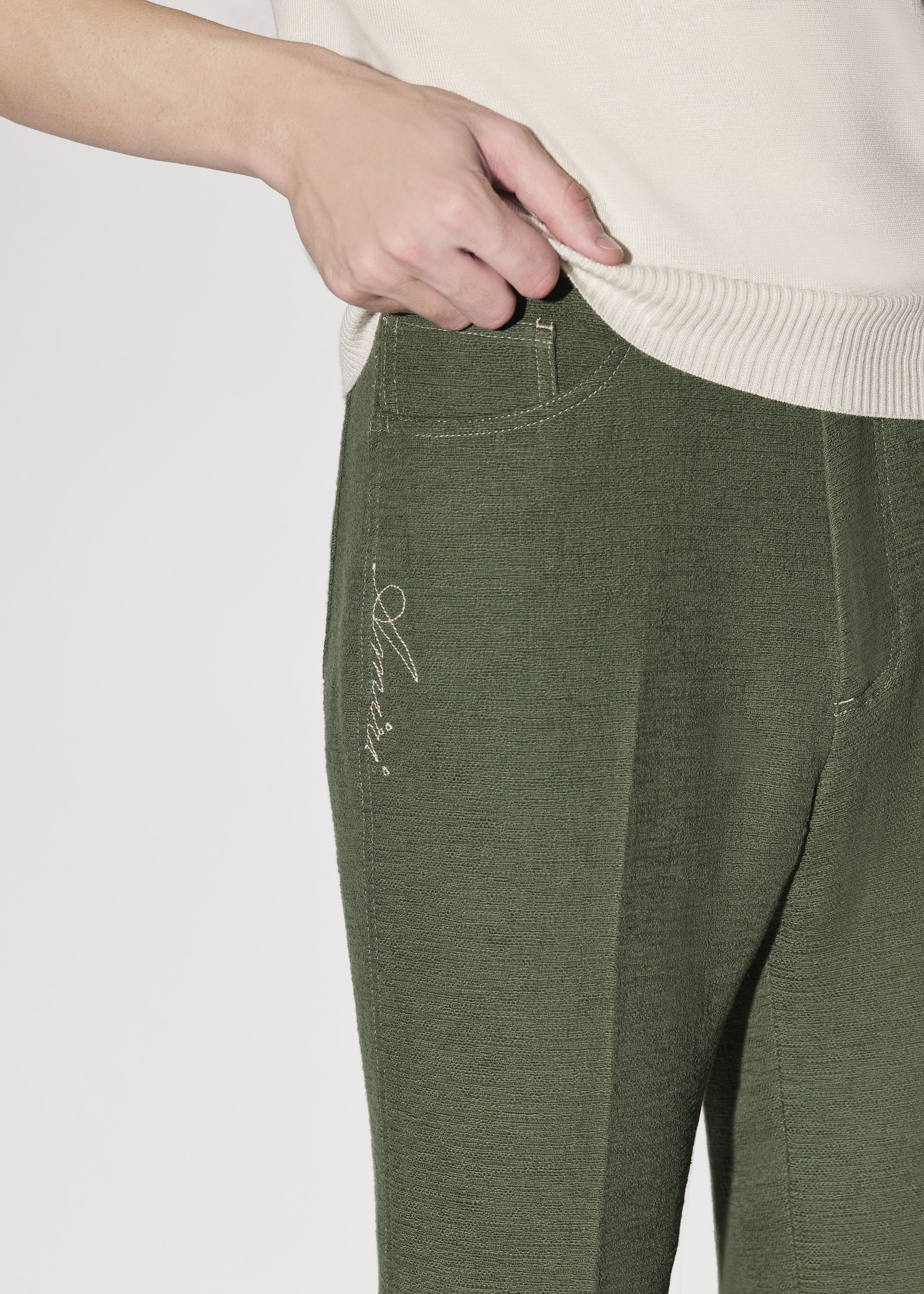 AMIRI SCRIPT TROUSER - GREEN sold by AMIRI product image thumbnail 5
