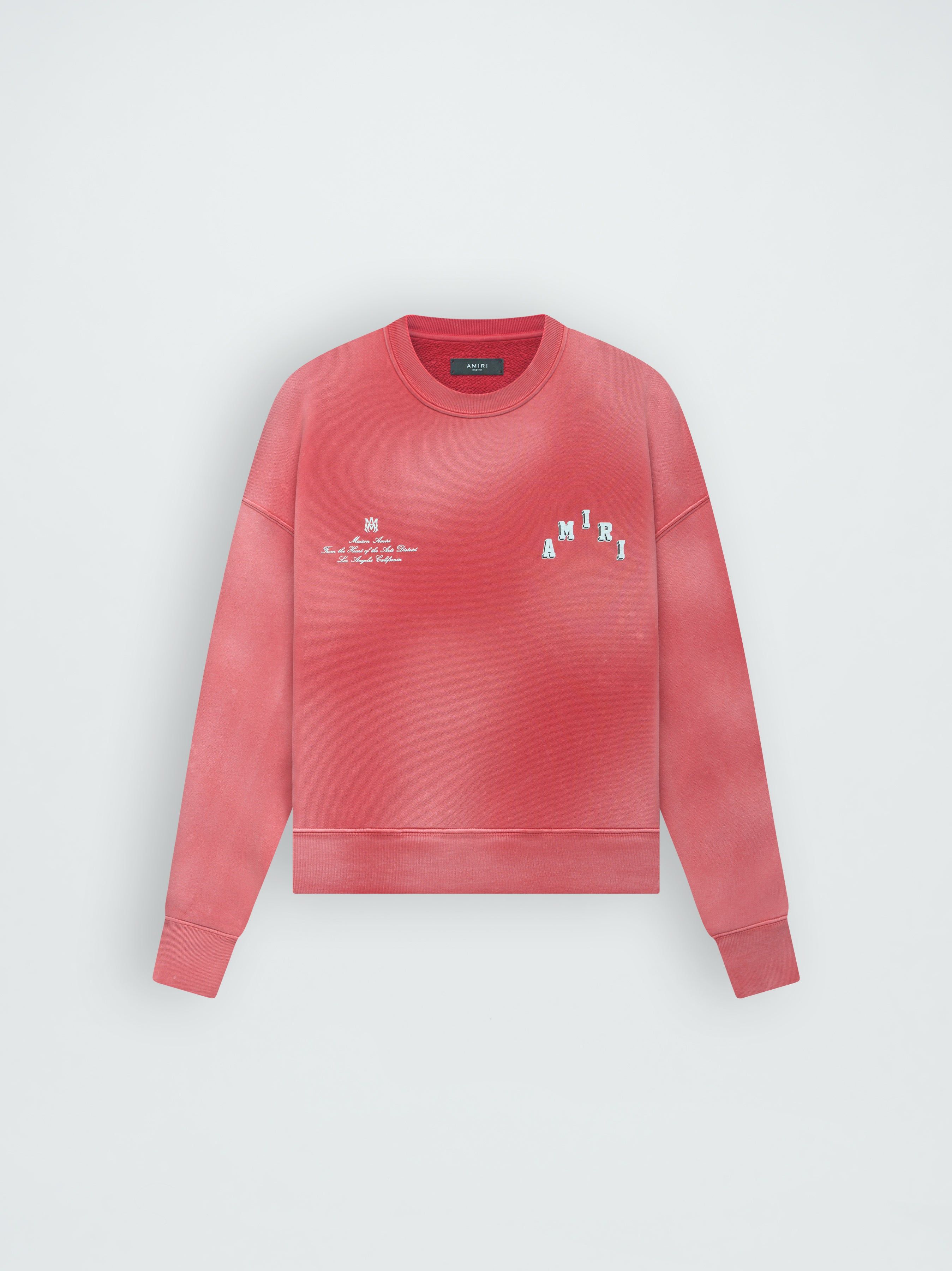 VINTAGE COLLEGIATE CREW - RED sold by AMIRI