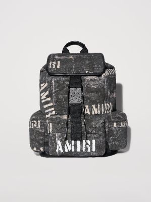WASHED CANVAS RUCKSACK - BLACK made by AMIRI