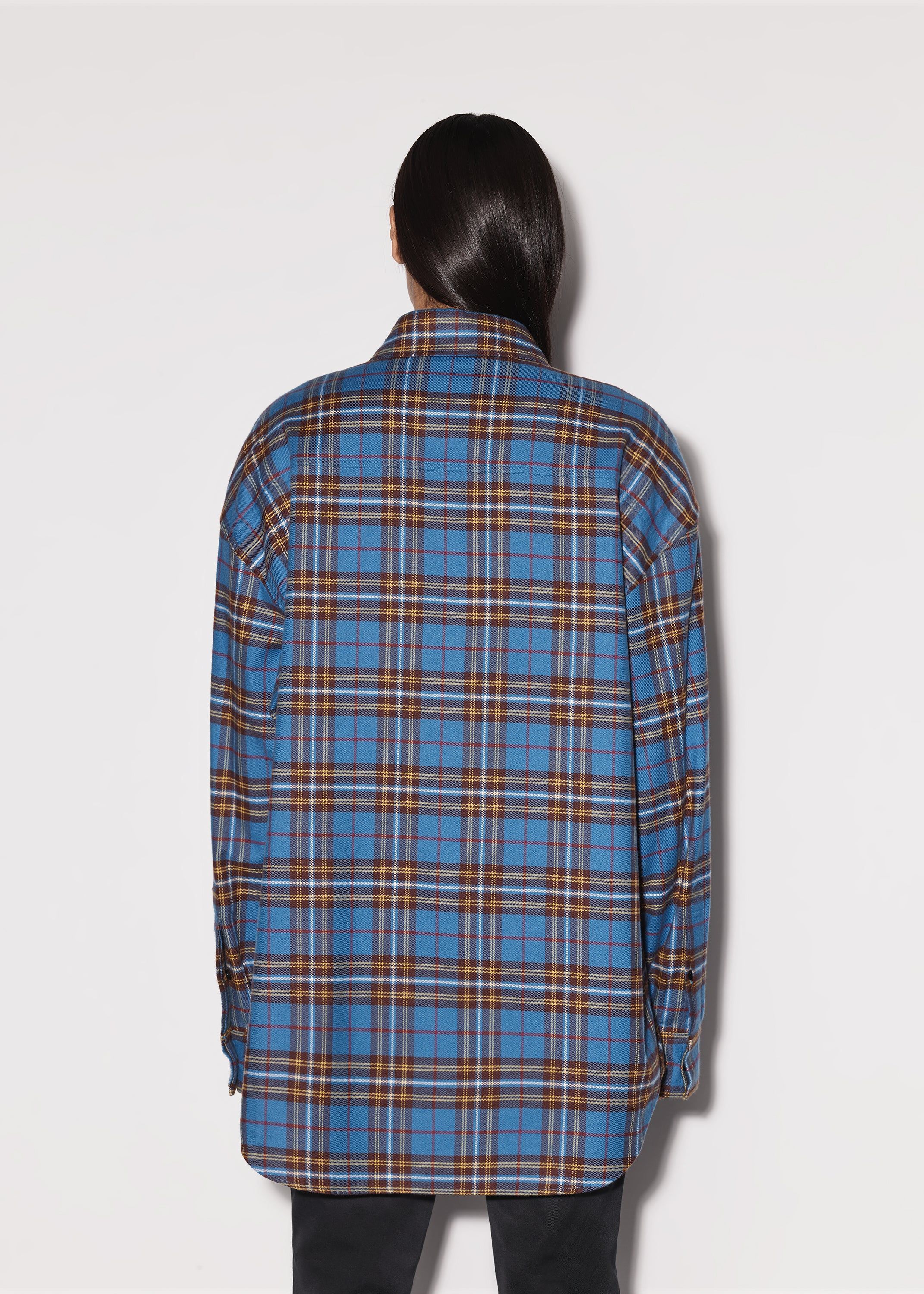 WOMEN - PLAID WORKWEAR SHIRT - BLUE sold by AMIRI product image thumbnail 5