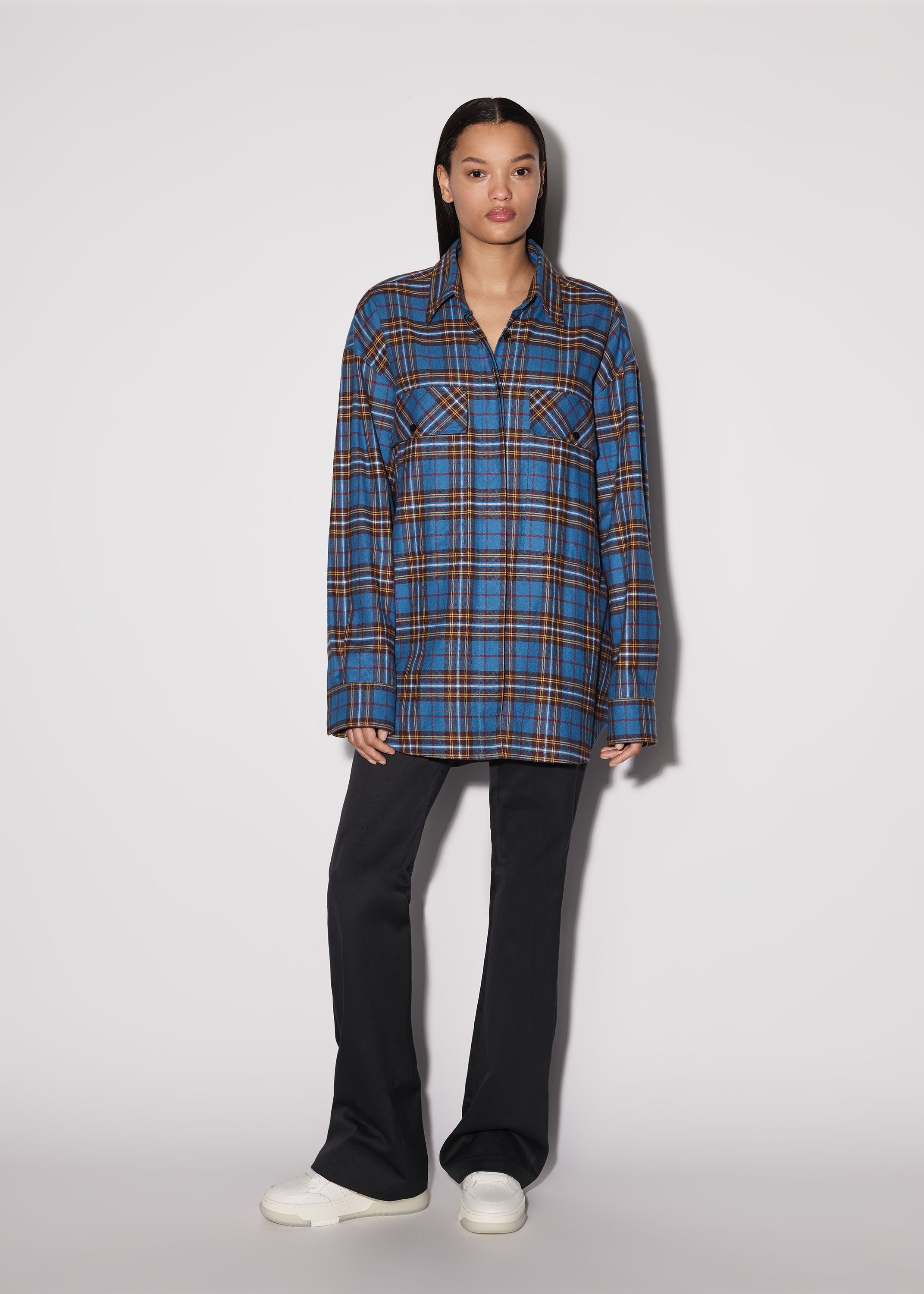 WOMEN - PLAID WORKWEAR SHIRT - BLUE sold by AMIRI product image thumbnail 2