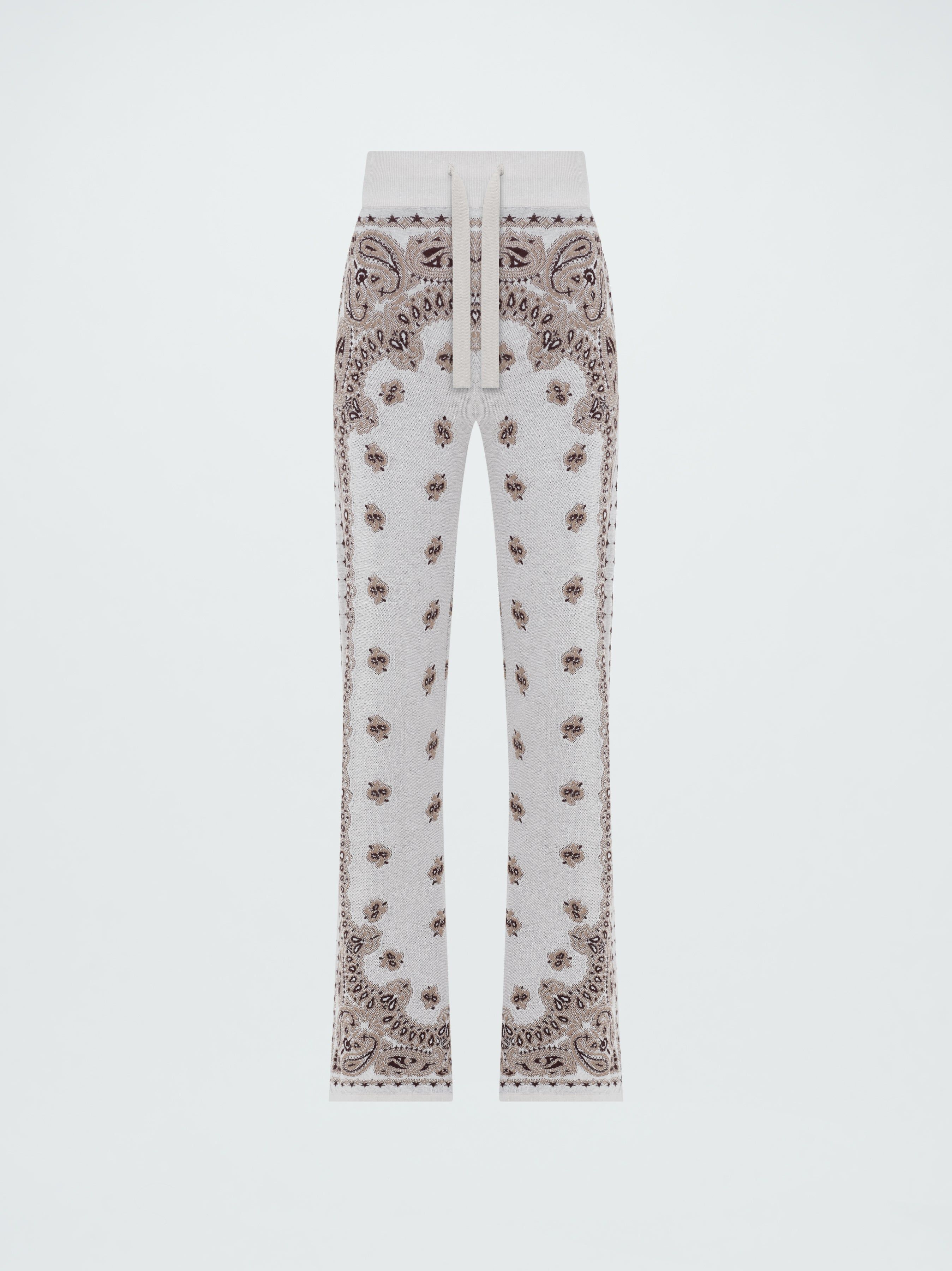 WOMEN - BANDANA PANTS - WHITE sold by AMIRI