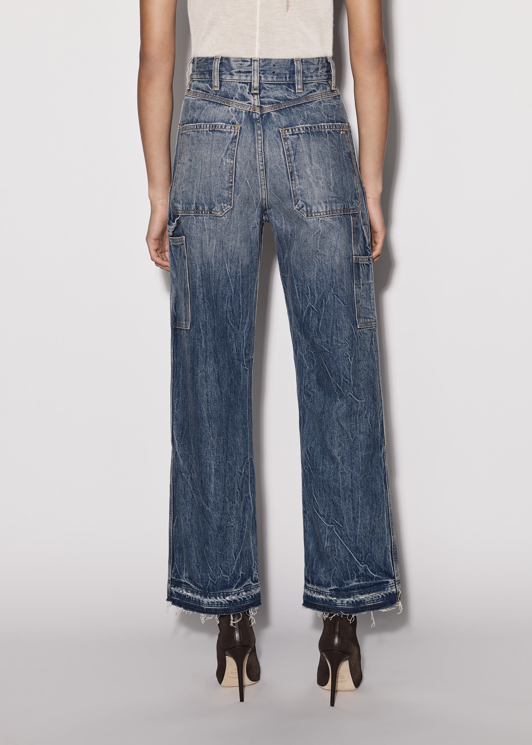 WOMEN - CARPENTER JEAN - CLAY INDIGO sold by AMIRI product image thumbnail 5