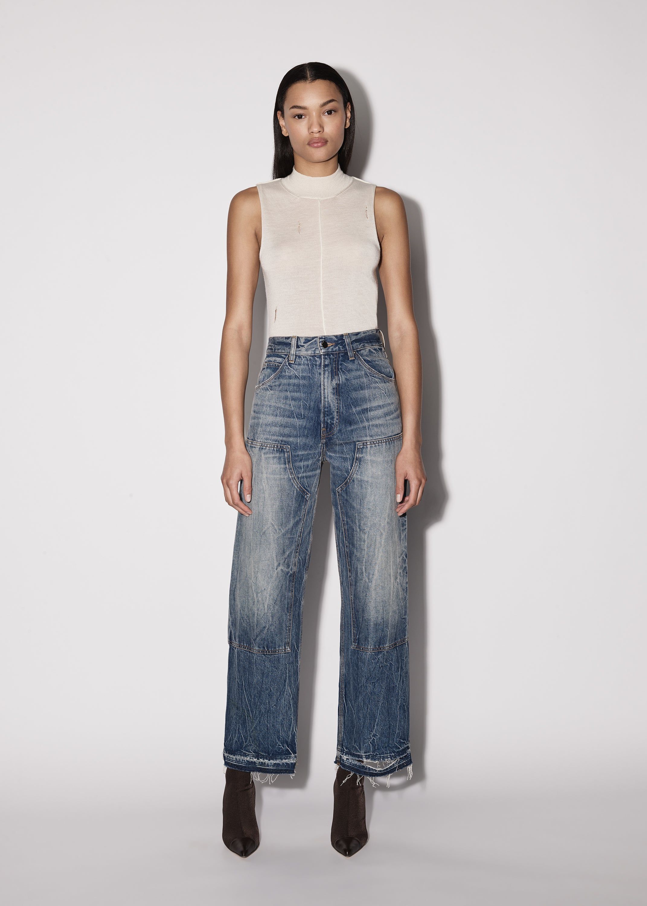 WOMEN - CARPENTER JEAN - CLAY INDIGO sold by AMIRI product image thumbnail 2