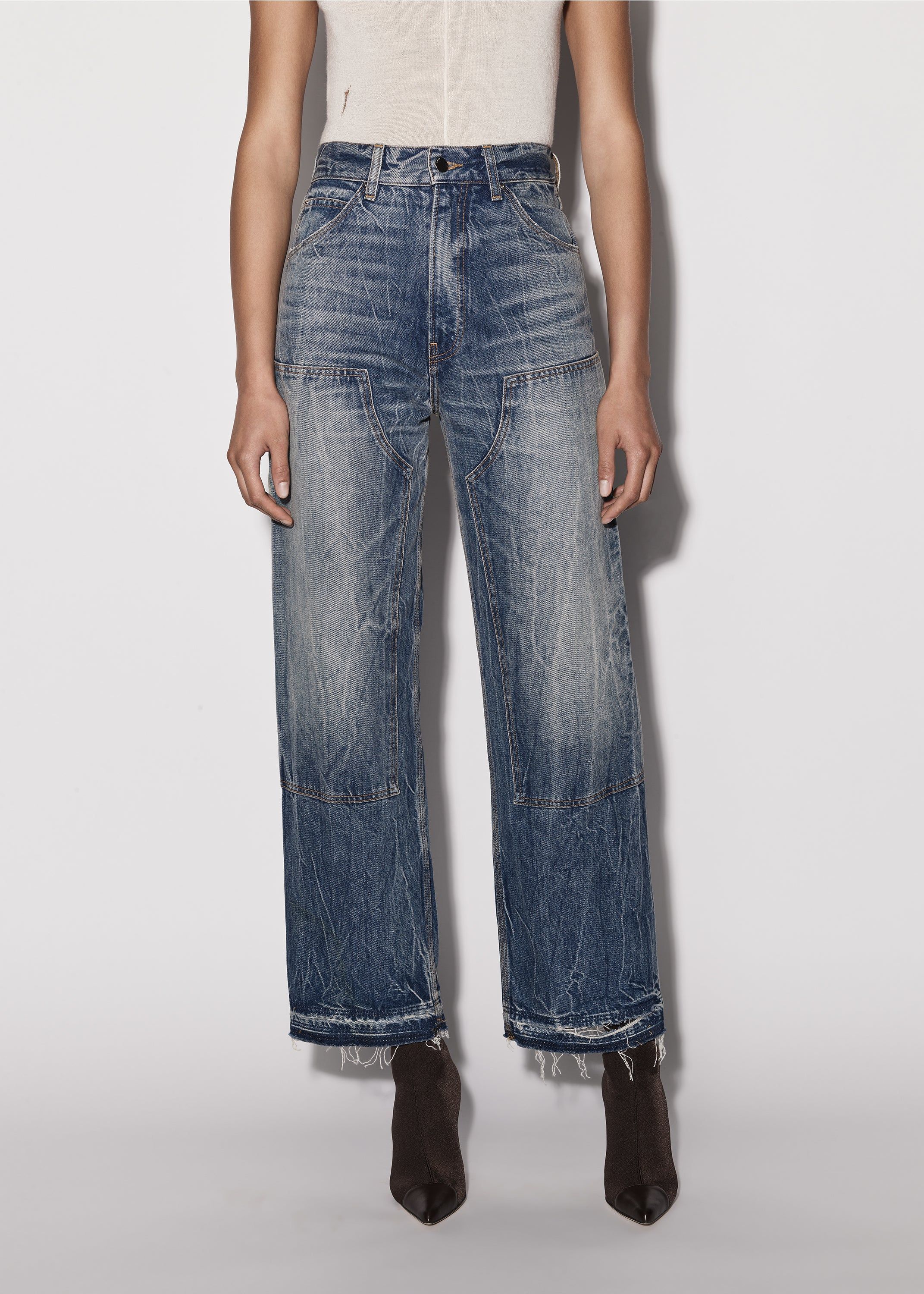 WOMEN - CARPENTER JEAN - CLAY INDIGO sold by AMIRI product image thumbnail 3