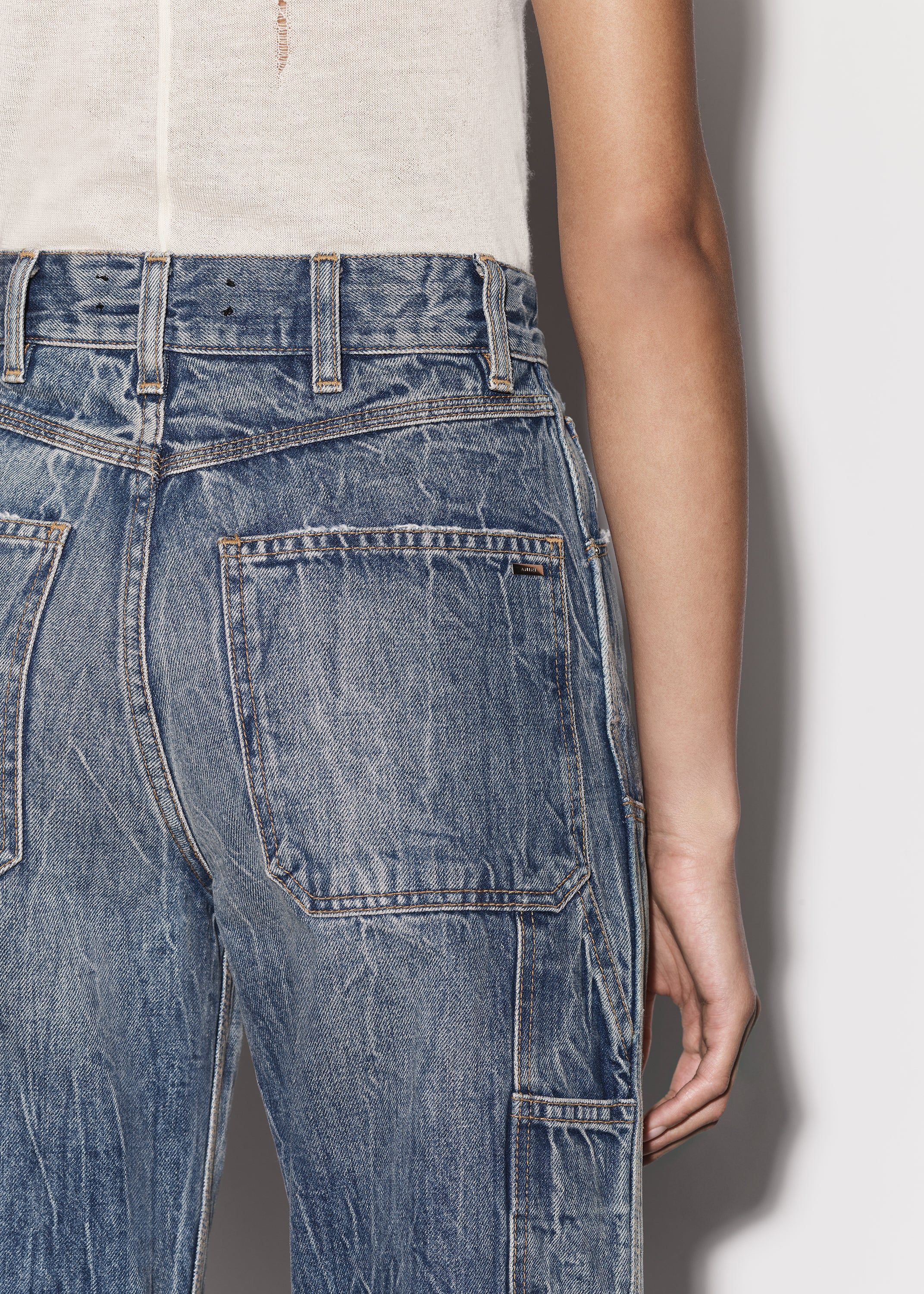 WOMEN - CARPENTER JEAN - CLAY INDIGO sold by AMIRI product image thumbnail 7