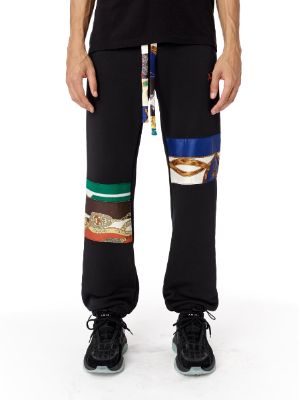 Patch Scarves Sweatpants - Black made by AMIRI