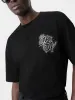 CRYSTAL BURST MA SWIRL OVERSIZED TEE - Black sold by AMIRI