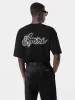 CRYSTAL BURST MA SWIRL OVERSIZED TEE - Black sold by AMIRI