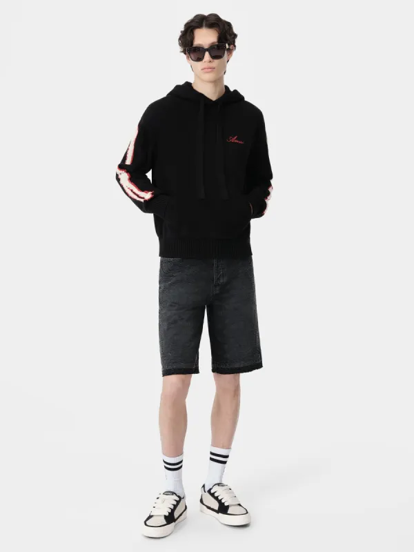 BANDANA JACQUARD SKATER SHORT - Vintage Black made by AMIRI