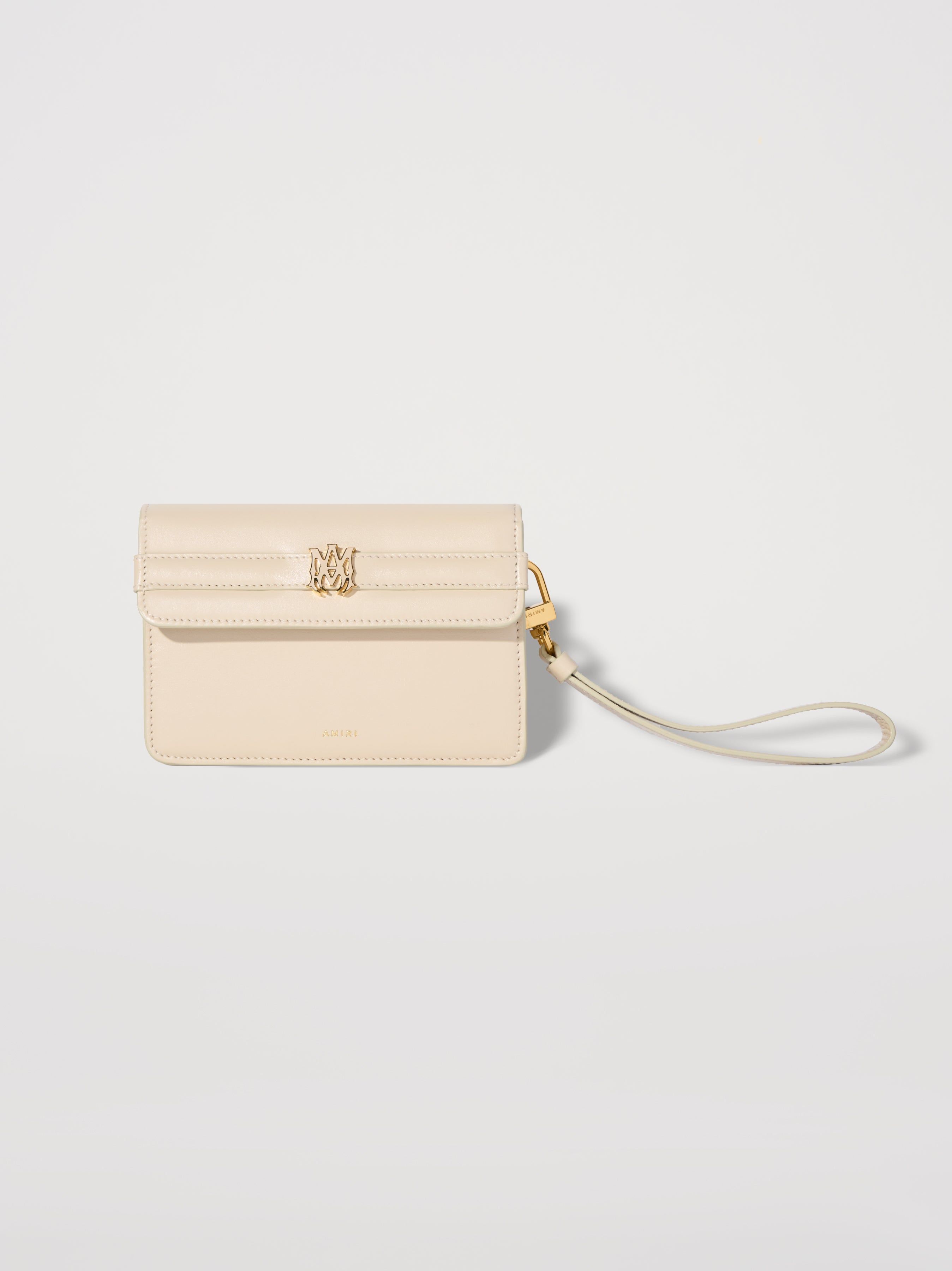 WOMEN - CALF "MA" SMALL CLUTCH - Alabaster sold by AMIRI