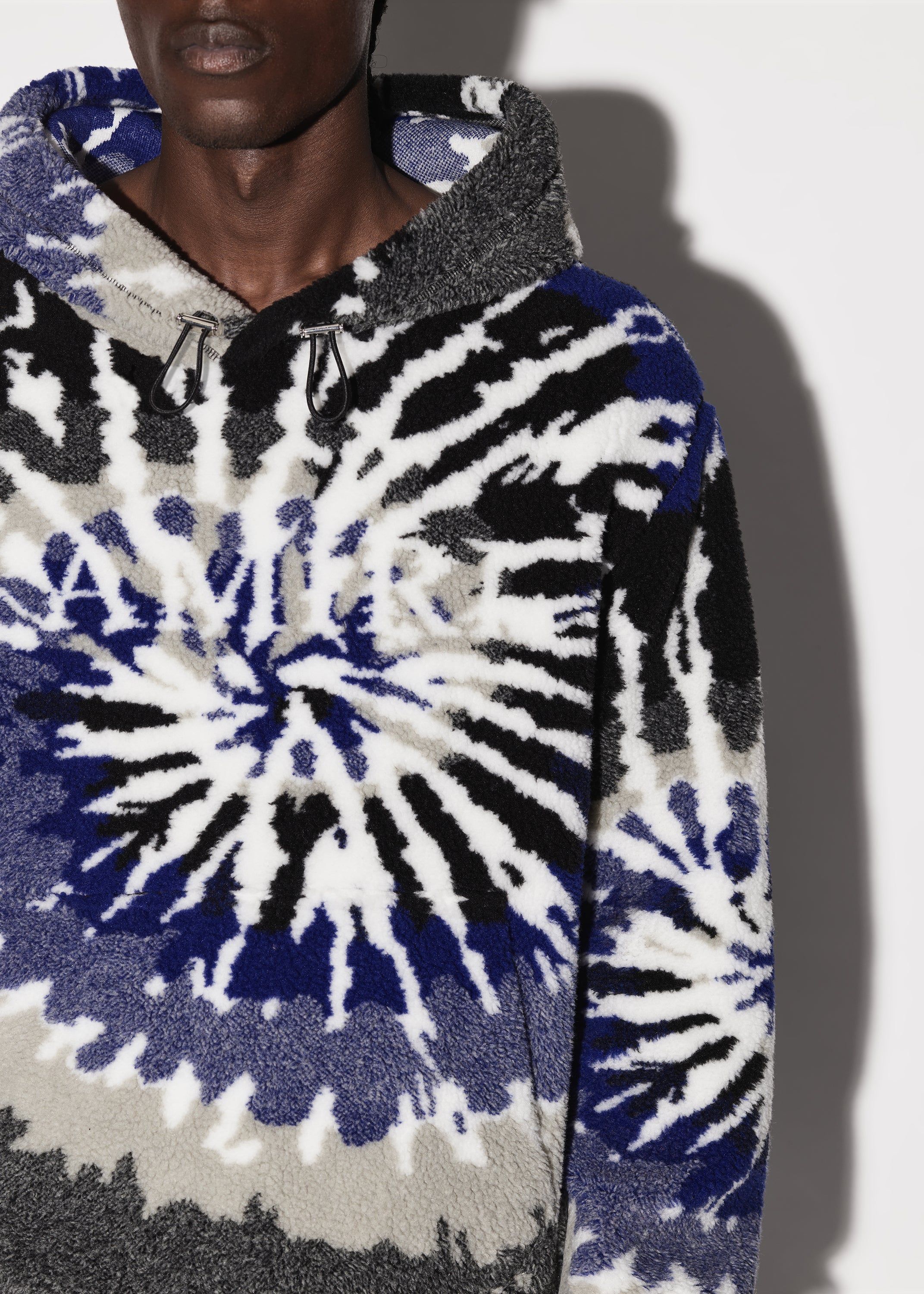 TIE DYE POLAR FLEECE HOODIE - BLUE / BLACK sold by AMIRI product image thumbnail 5