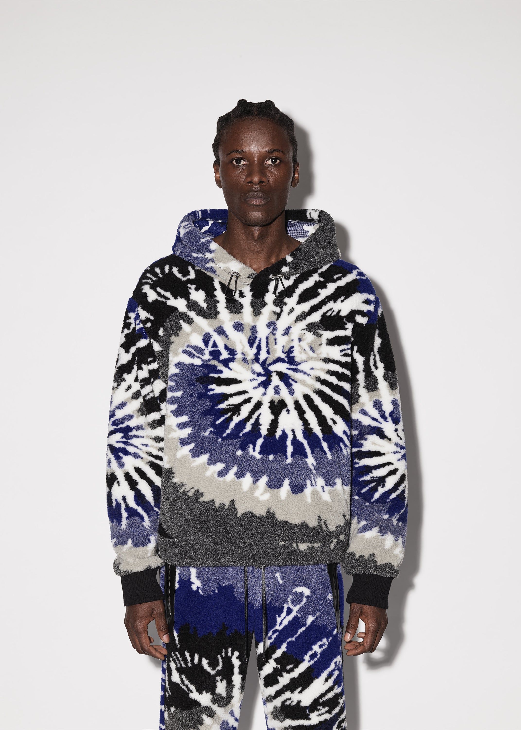 TIE DYE POLAR FLEECE HOODIE - BLUE / BLACK sold by AMIRI product image thumbnail 2