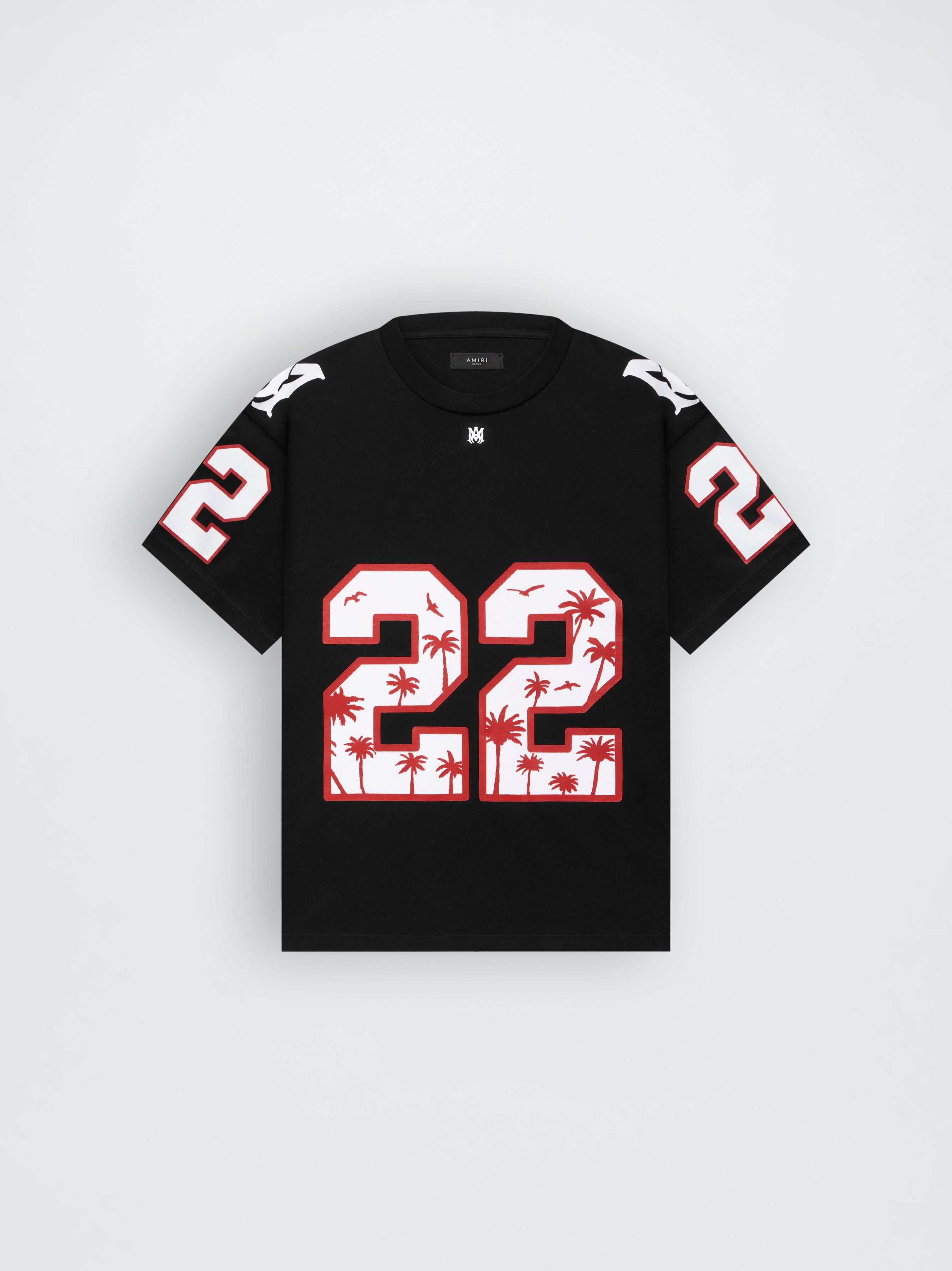 OVERSIZED 22 FOOTBALL TEE - BLACK sold by AMIRI