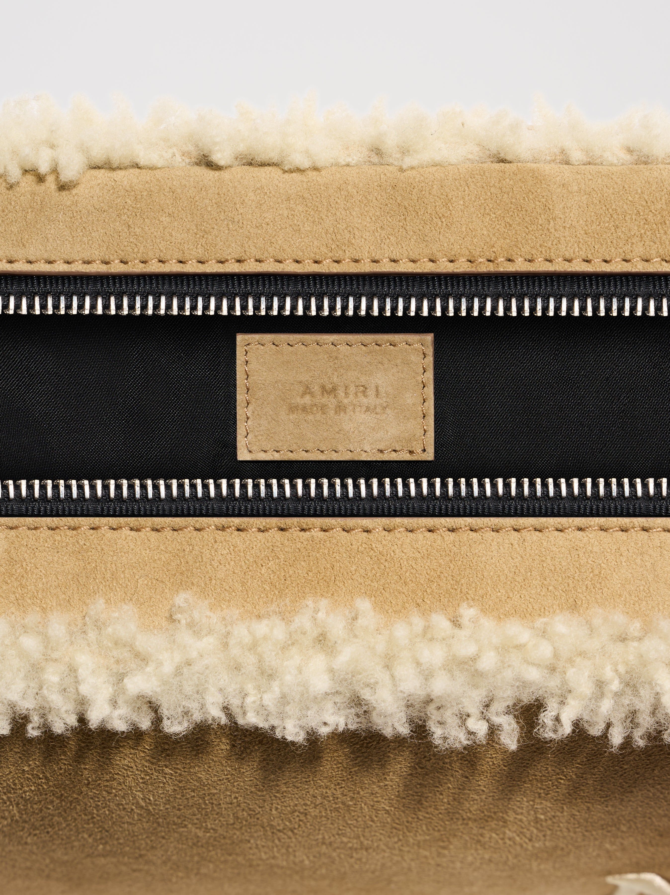 SHEARLING CAMERA CASE - NATURAL sold by AMIRI product image thumbnail 4