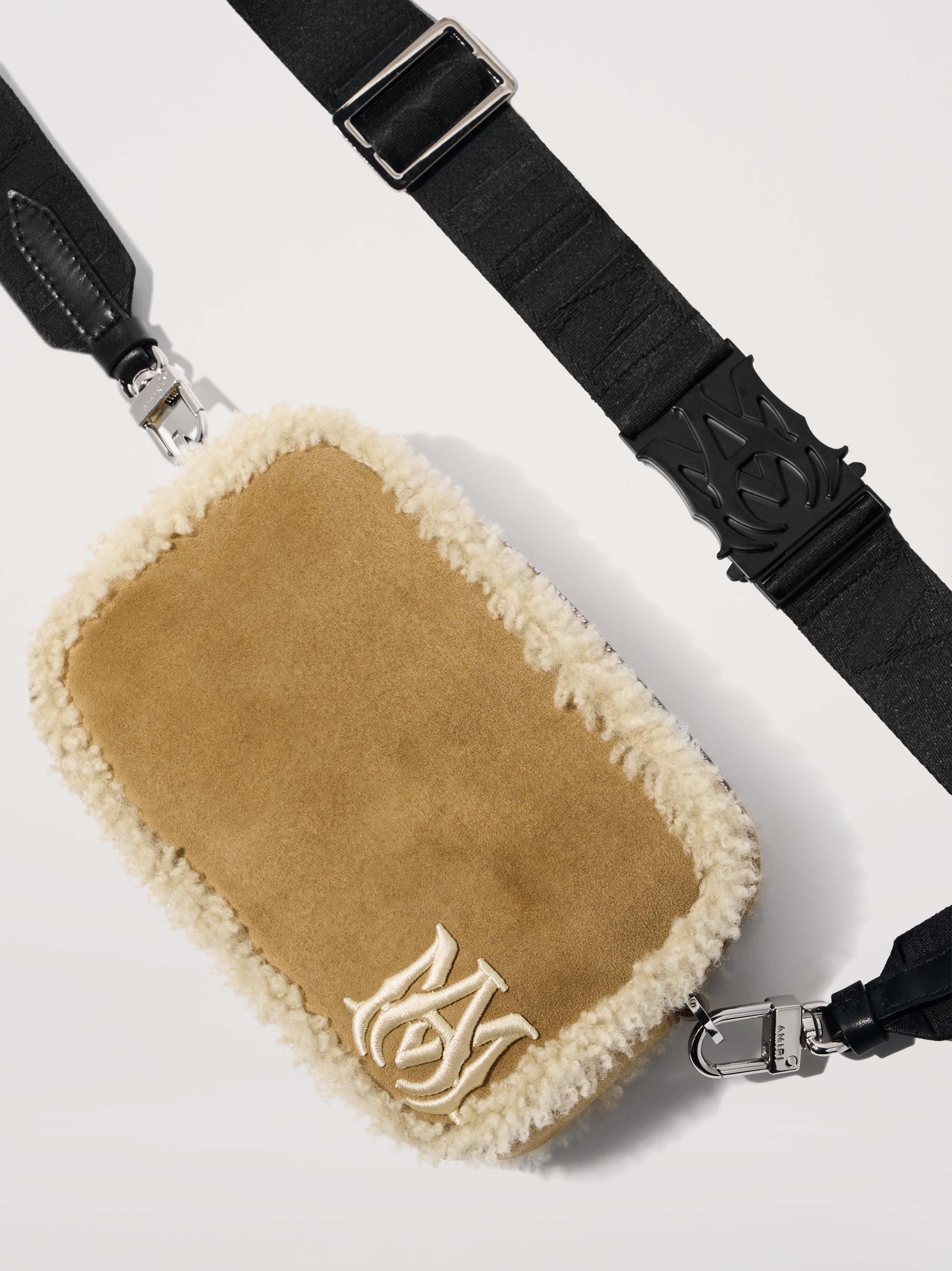 SHEARLING CAMERA CASE - NATURAL sold by AMIRI product image thumbnail 3