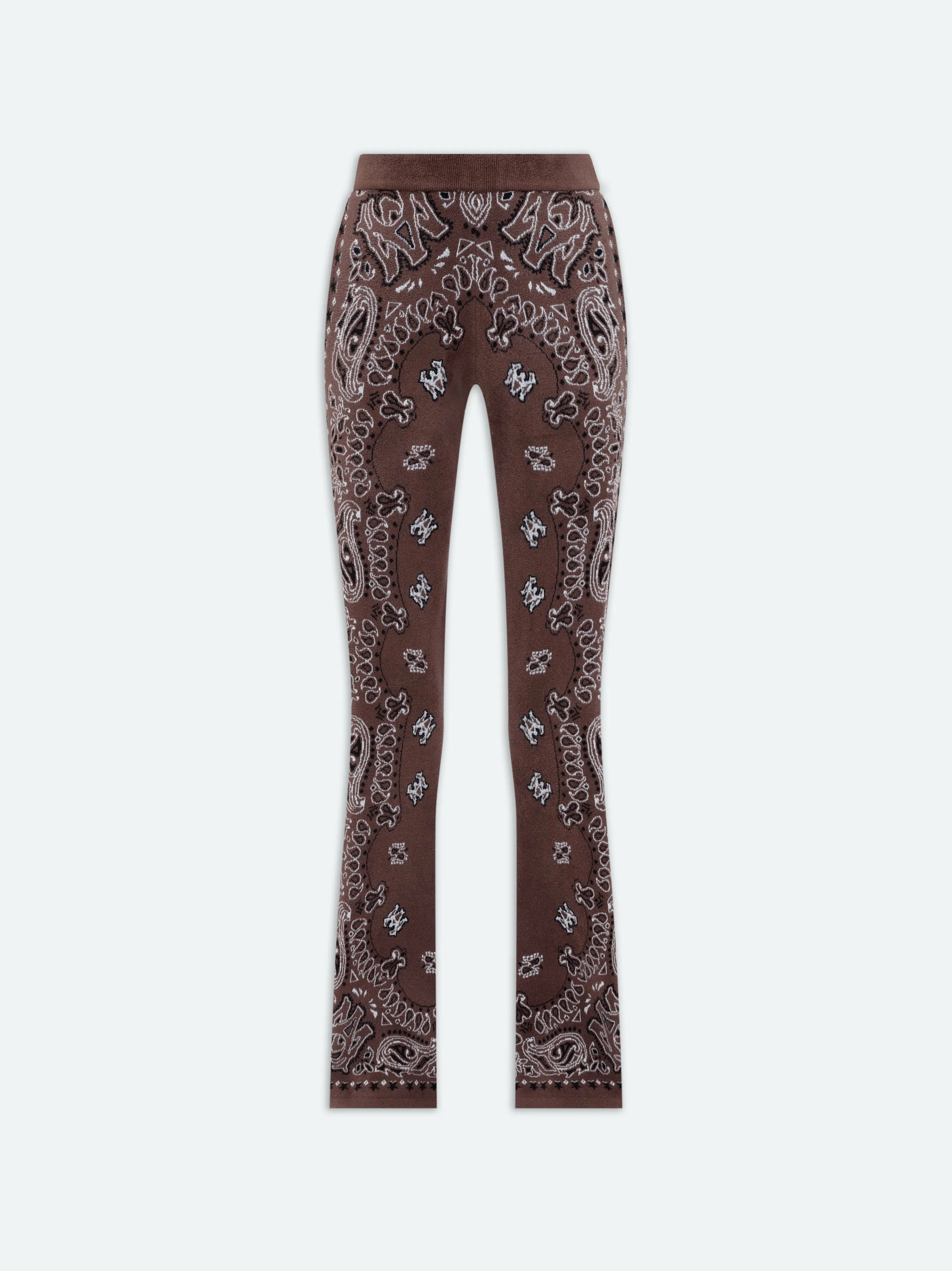 WOMEN - BANDANA FLARED SWEATPANT - Brown sold by AMIRI