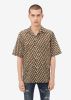 SHORT SLEEVE REPEAT 'A' SHIRT - BROWN sold by AMIRI