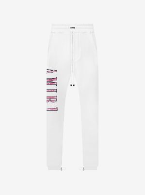 PAISLEY LOGO APPLIQUÉ SWEATPANTS - WHITE made by AMIRI