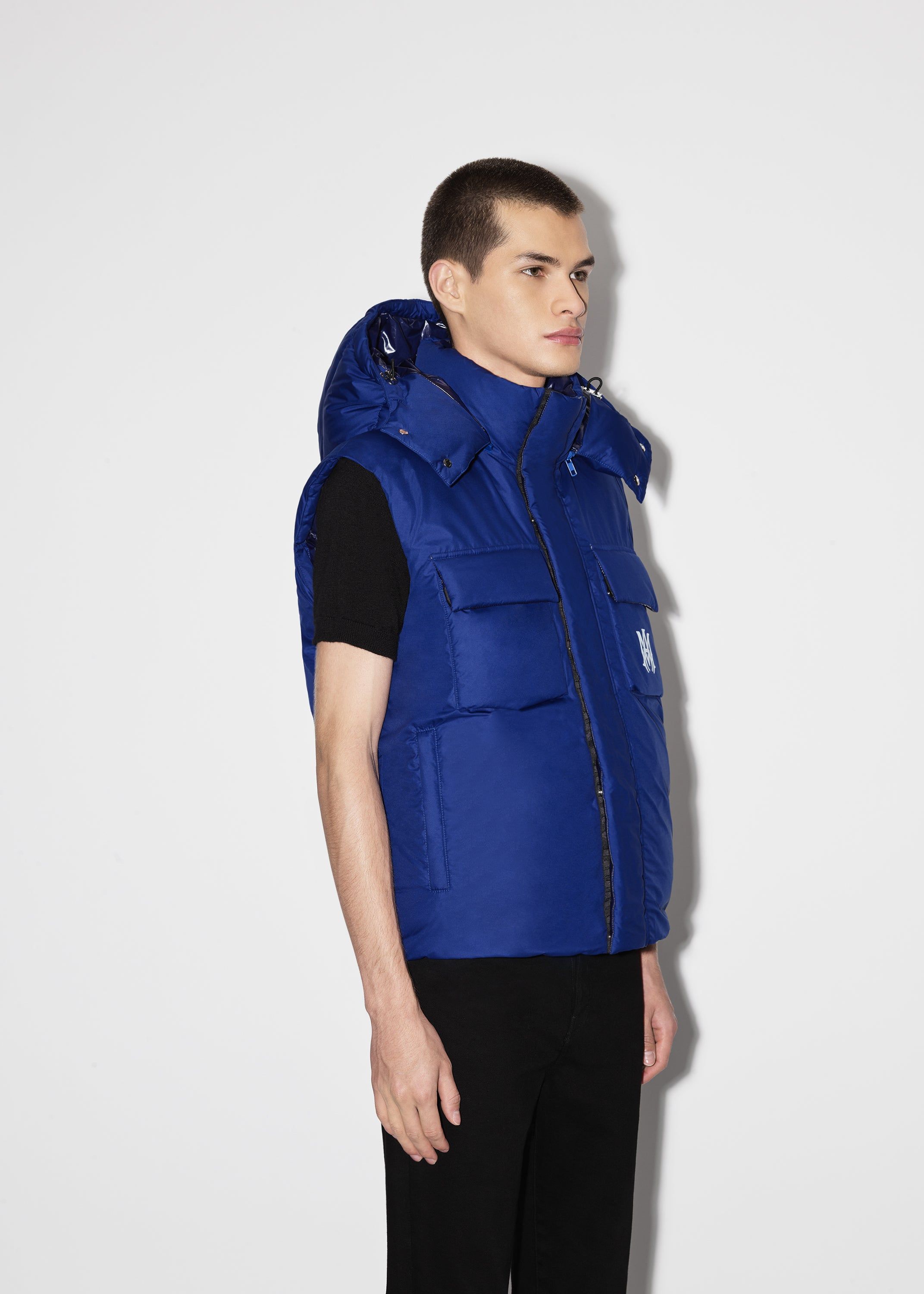 HOODED DOWN GILET - BLUE sold by AMIRI product image thumbnail 4