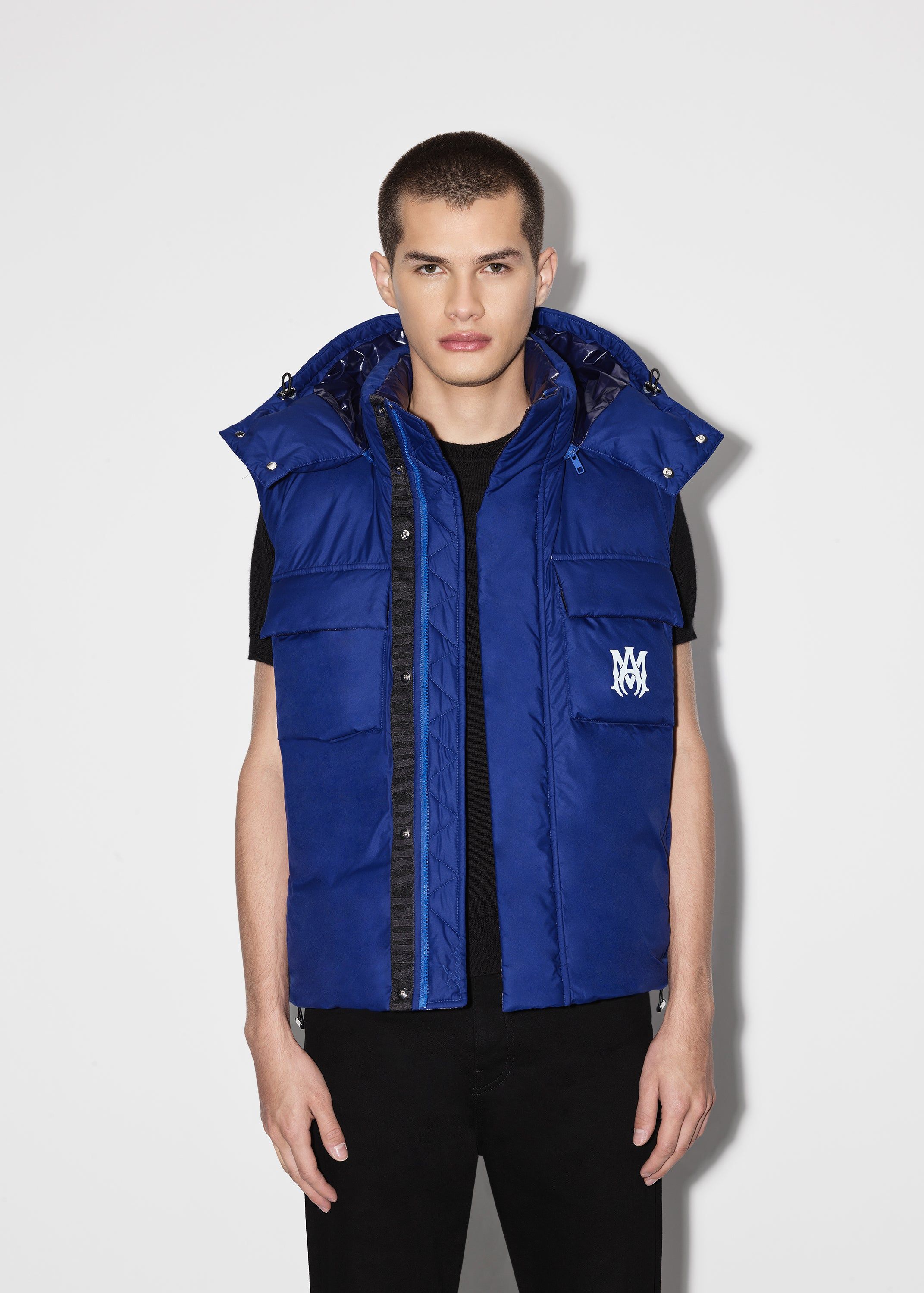 HOODED DOWN GILET - BLUE sold by AMIRI product image thumbnail 3