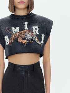 WOMEN - CROPPED TIGER TEE - BLACK sold by AMIRI
