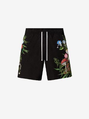 PSYCHEDELIC SWIM TRUNK - BLACK sold by AMIRI