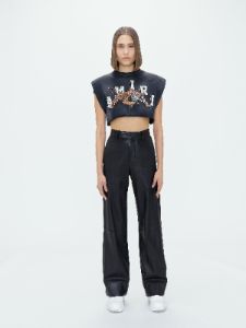 WOMEN - CROPPED TIGER TEE - BLACK sold by AMIRI