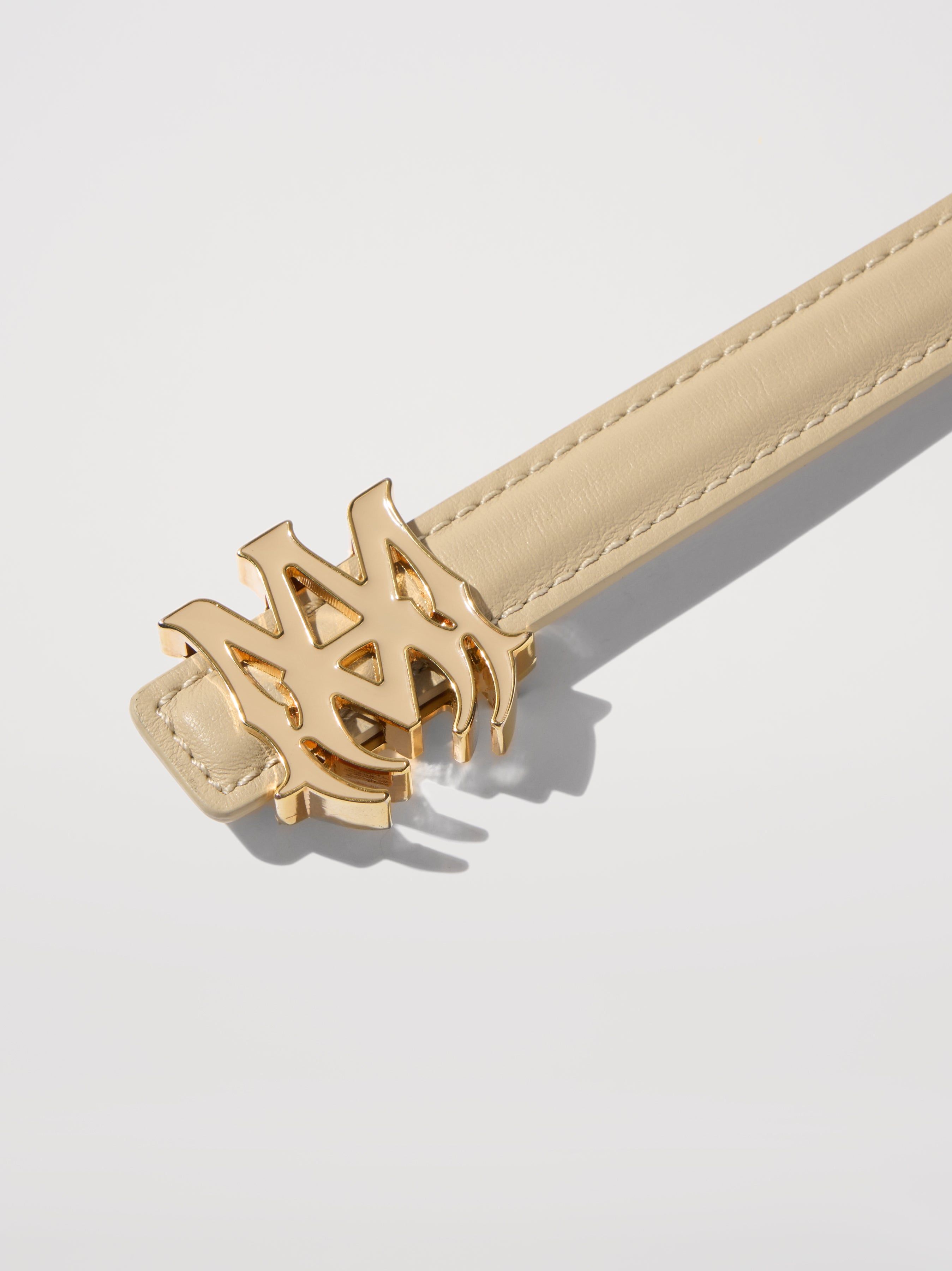 WOMEN - NAPPA "MA" 2CM BELT - Alabaster sold by AMIRI product image thumbnail 3