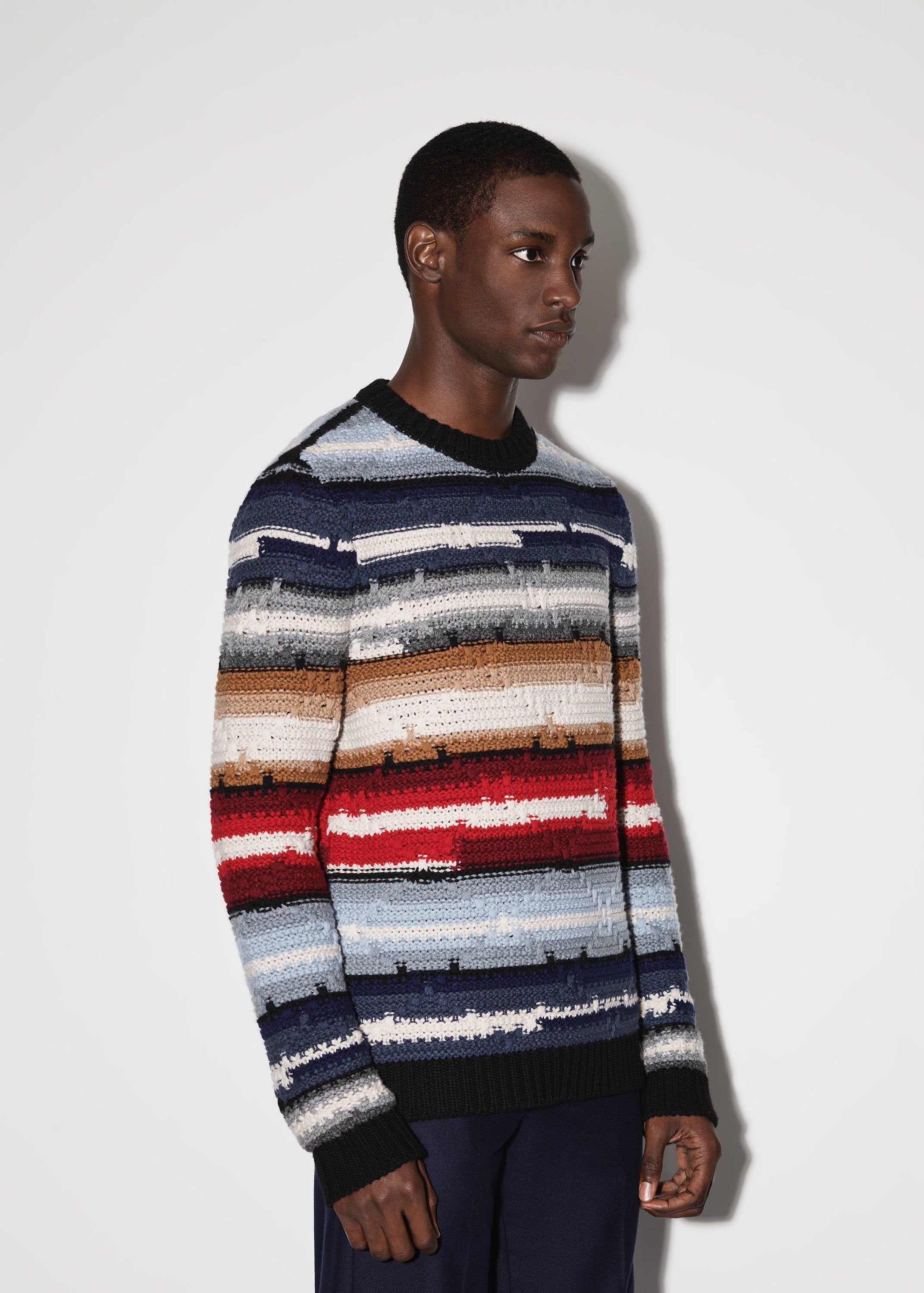 BLANKET STRIPE CREW - MULTI sold by AMIRI product image thumbnail 3