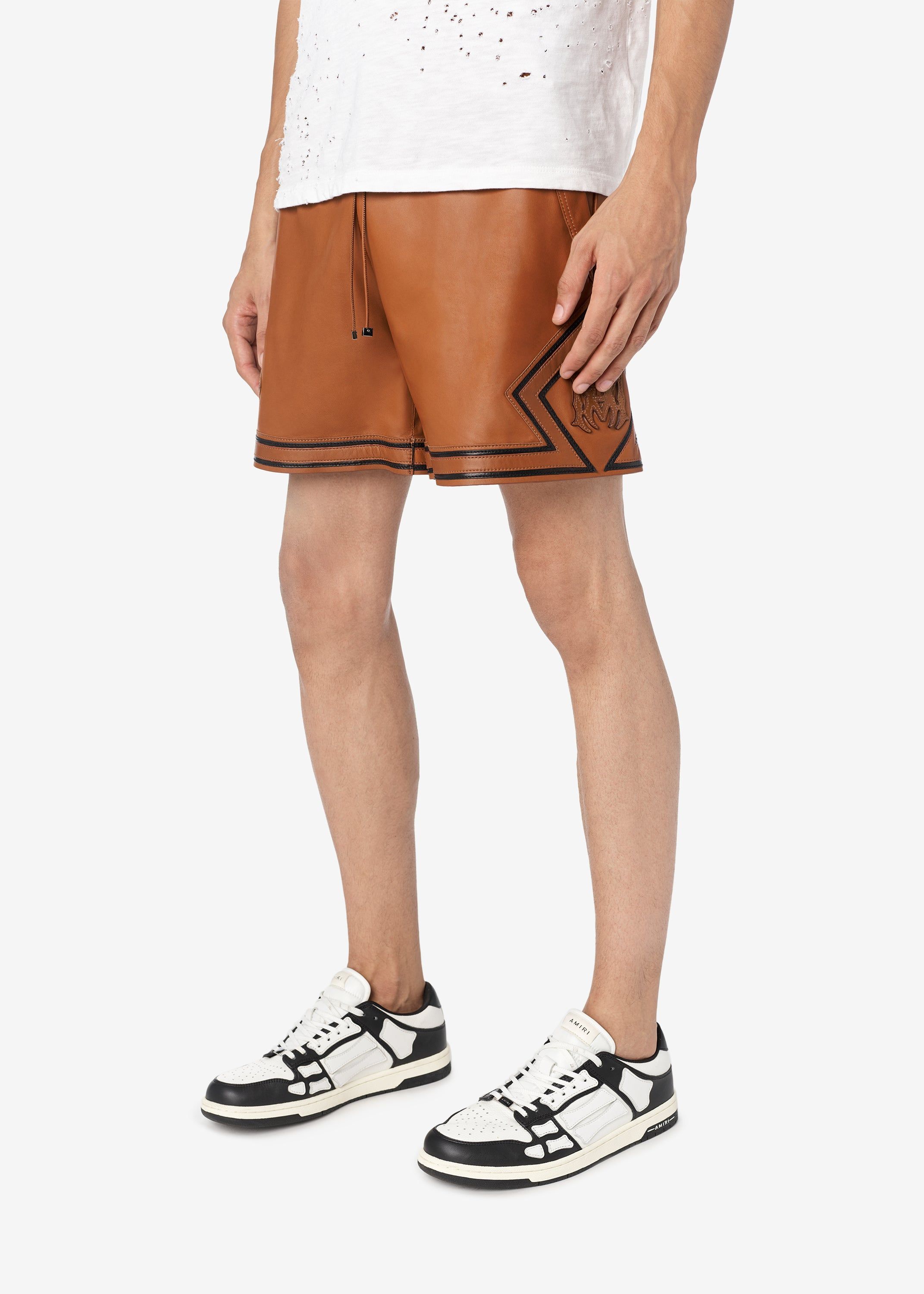 M.A. DRAWSTRING BOXING SHORT - Brown sold by AMIRI product image thumbnail 4