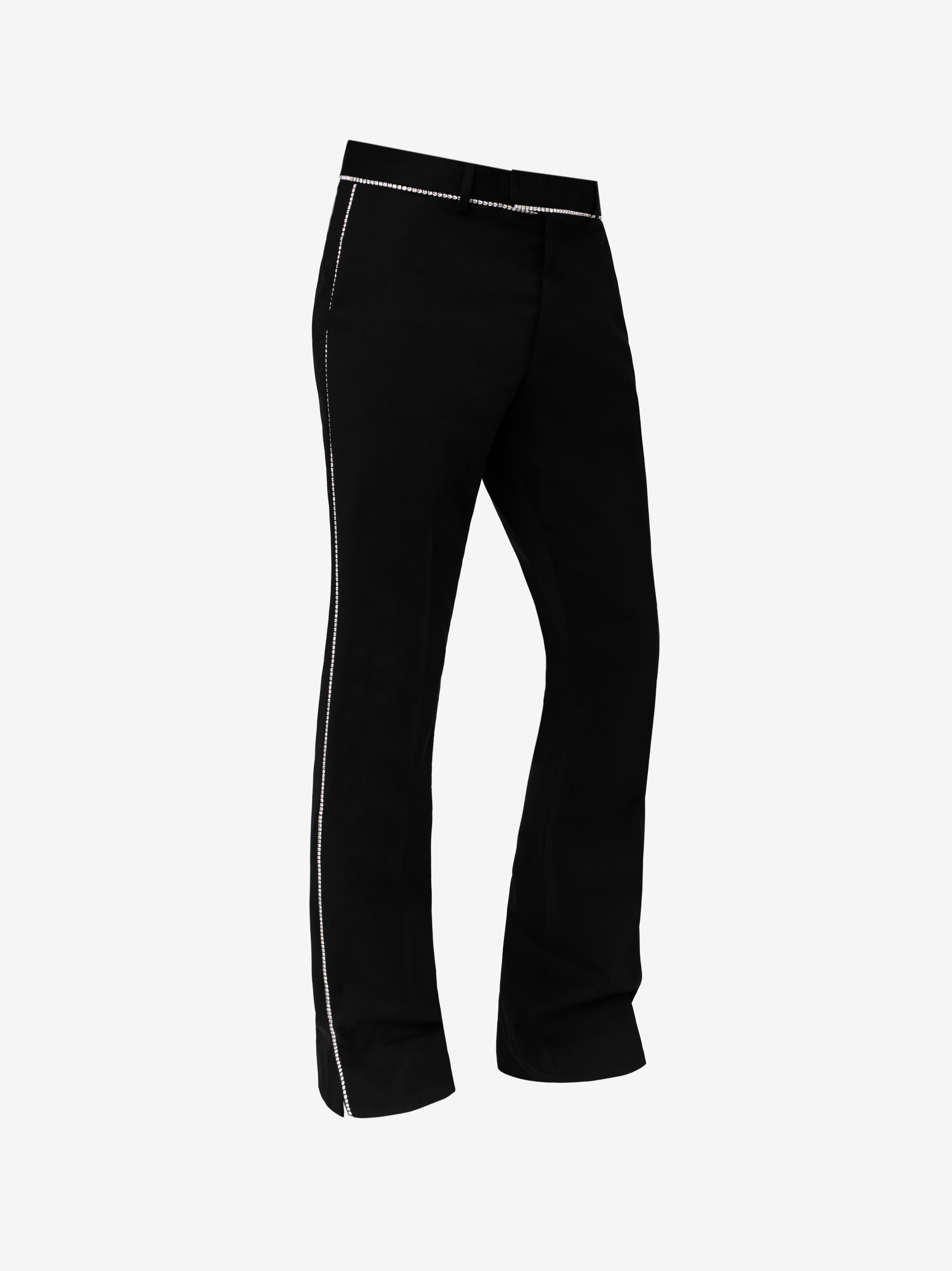 CRYSTAL TRIM TAILORED KICK FLARE - BLACK sold by AMIRI product image thumbnail 2