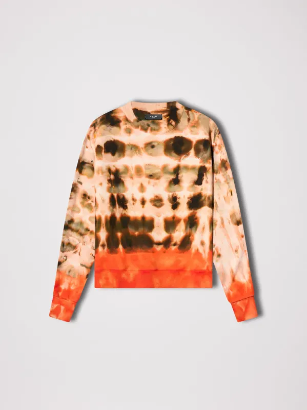TIE DYE CREWNECK - ORANGE sold by AMIRI
