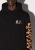 AMIRI BONES HOODIE - BLACK / ORANGE sold by AMIRI