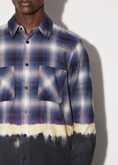 BLEACH BANDANA PLAID - BLUE sold by AMIRI product image thumbnail 5