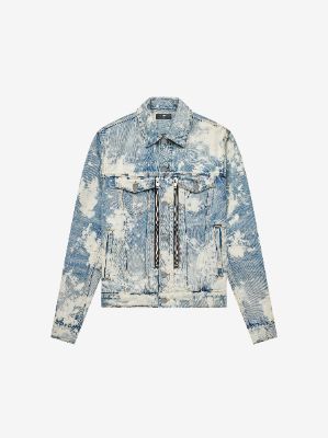 MX2 BLEACHED TRUCKER JACKET - CLAY INDIGO made by AMIRI