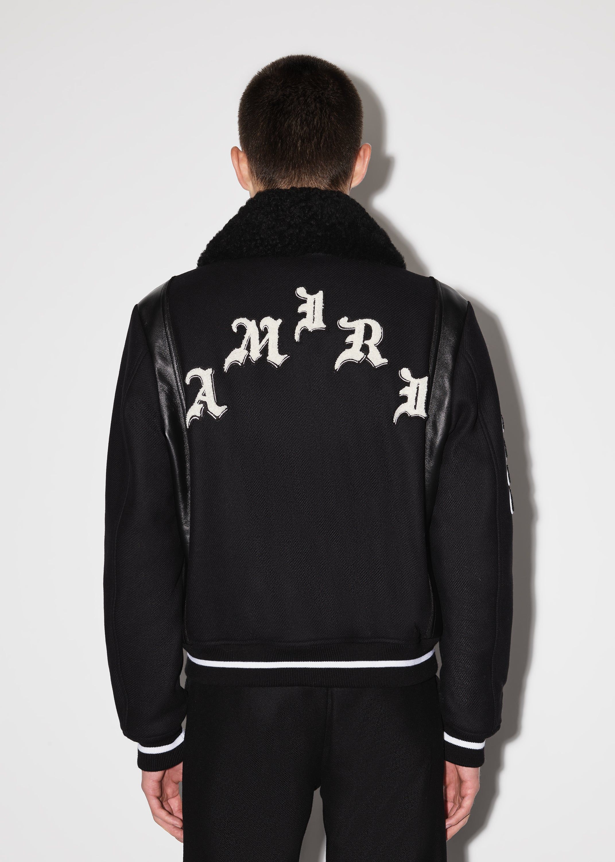 WES LANG AMIRI SKULL VARSITY - BLACK sold by AMIRI product image thumbnail 5