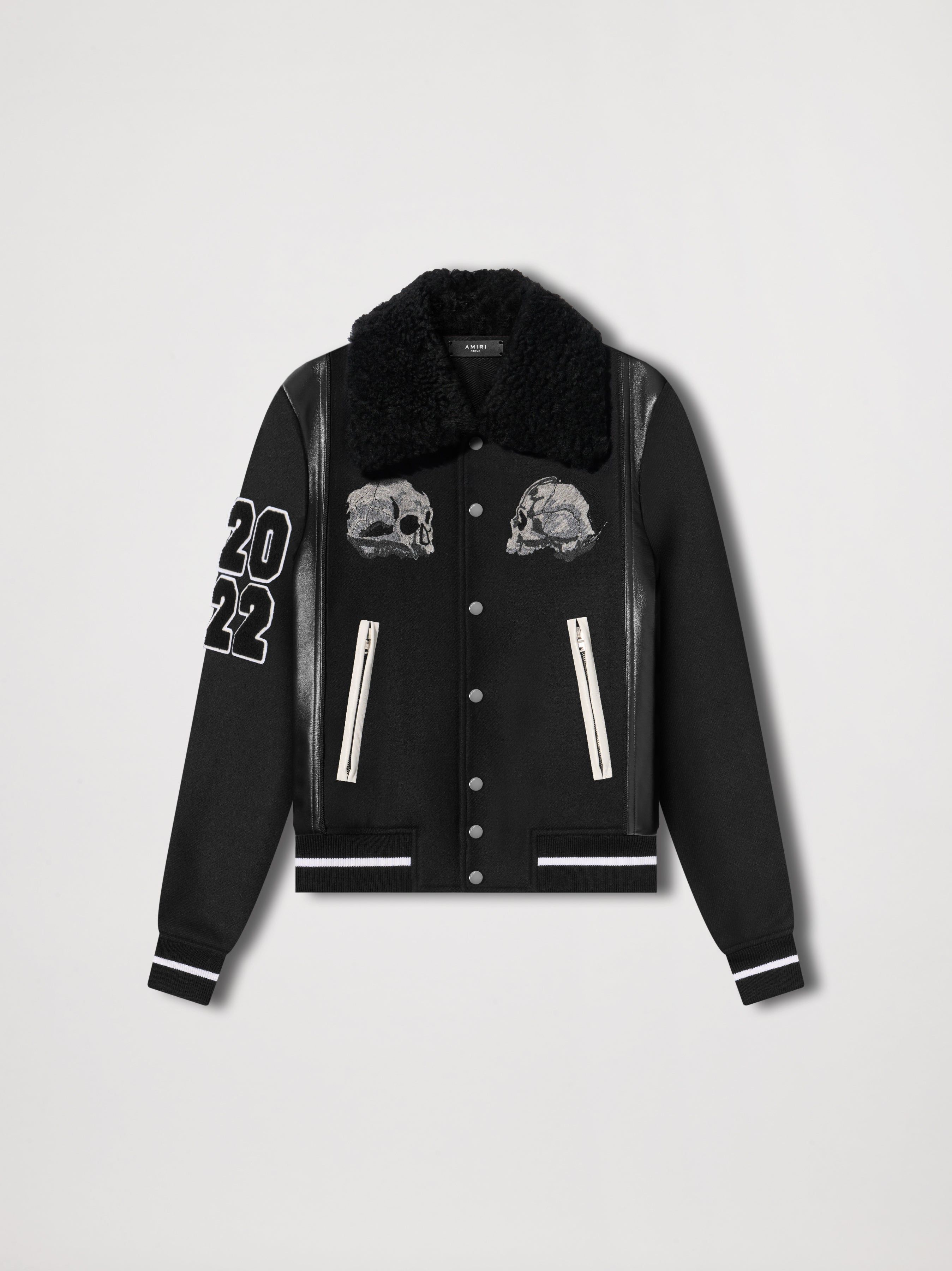 WES LANG AMIRI SKULL VARSITY - BLACK sold by AMIRI
