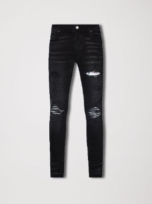 EXCLUSIVE MX1 MARBLE JEAN - AGED BLACK sold by AMIRI