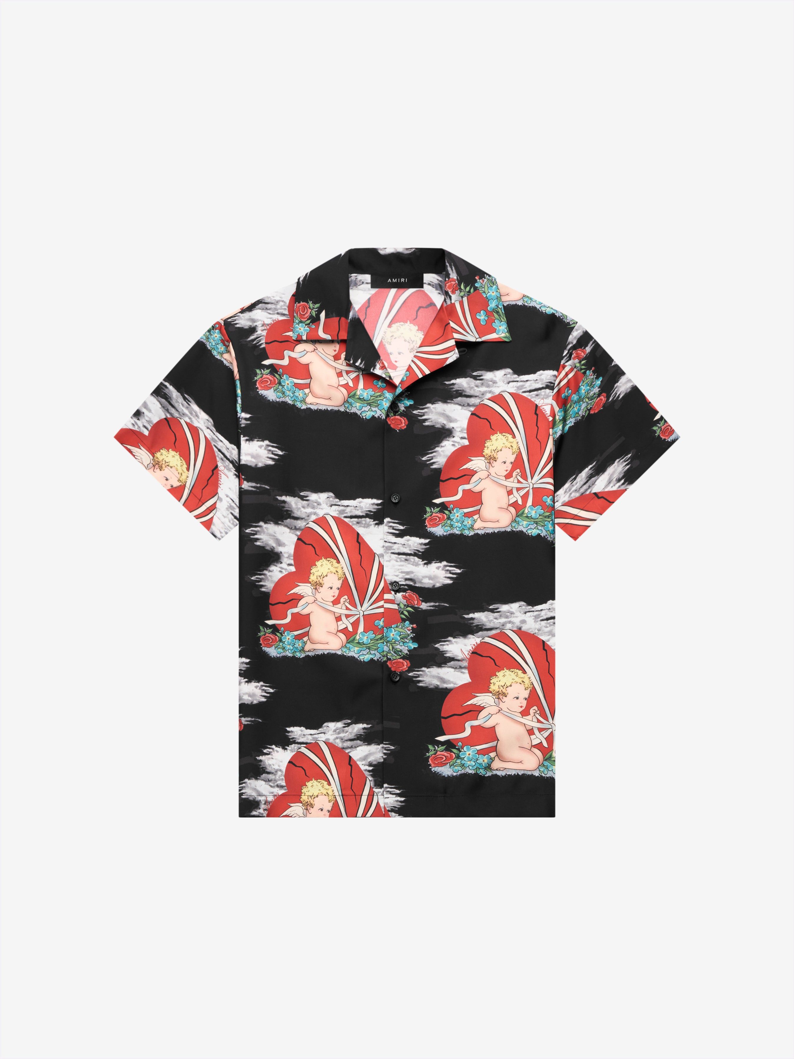 CHERUB BOWLING SHIRT - BLACK sold by AMIRI